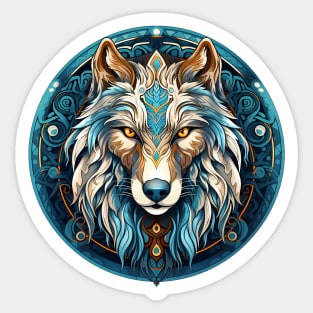 Winter Wolf Spirit - Wolf Head Sticker